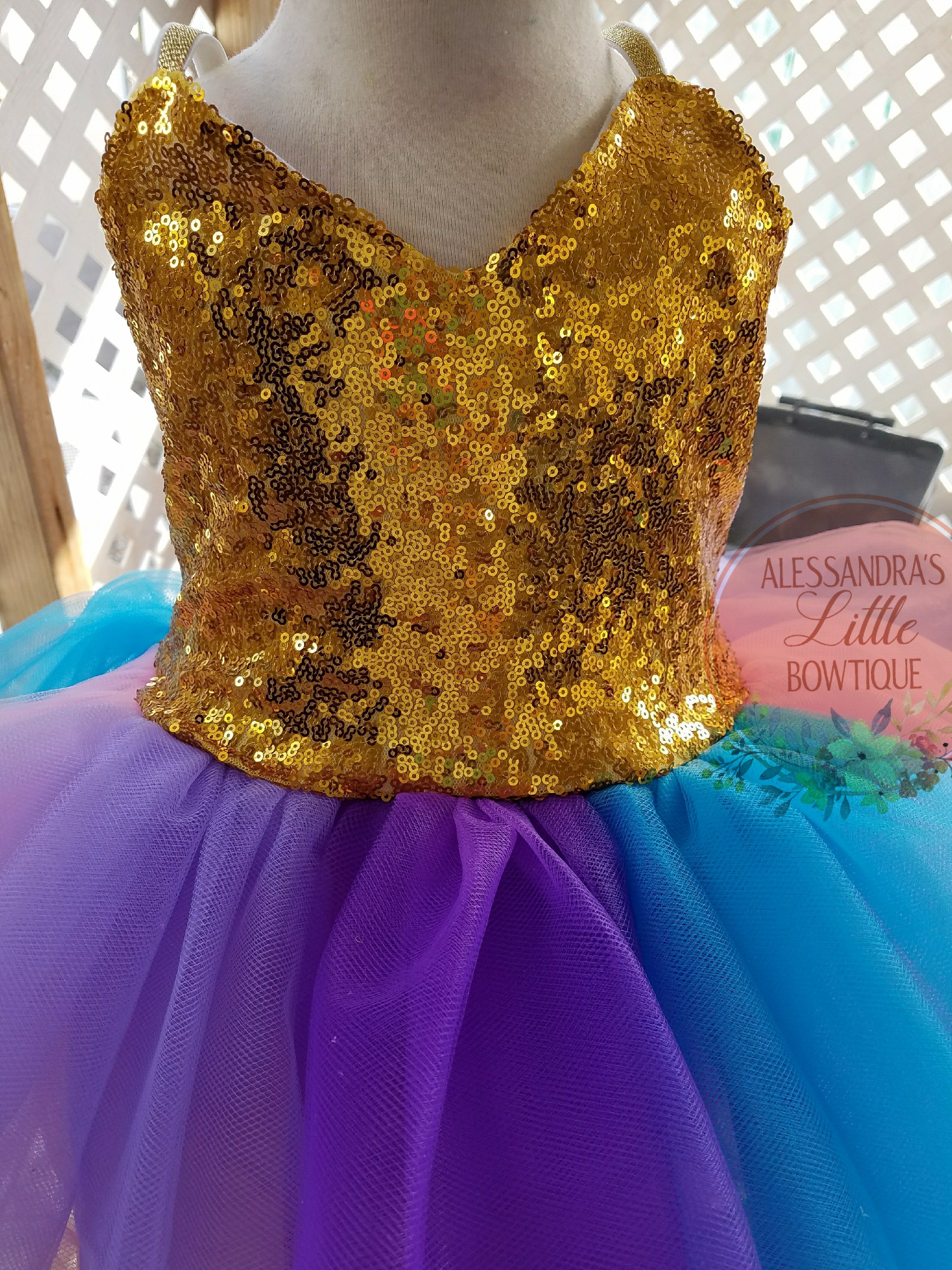 Dream Big Unicorn couture dress - AlessandrasLittleBow