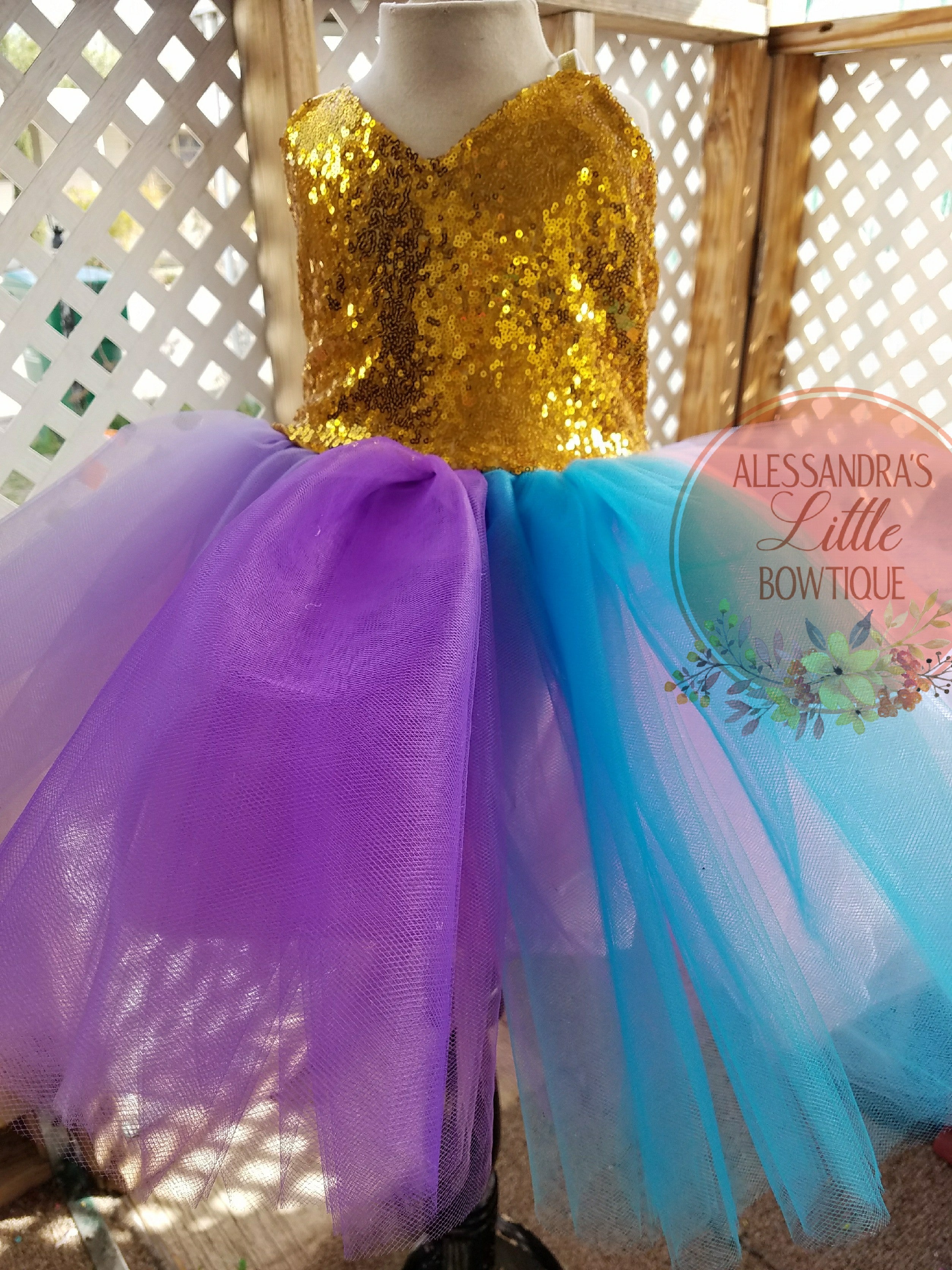 Dream Big Unicorn couture dress - AlessandrasLittleBow