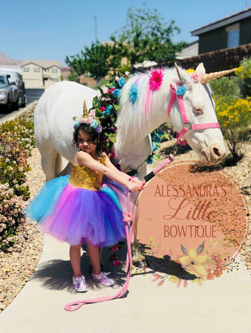 Dream Big Unicorn couture dress - AlessandrasLittleBow