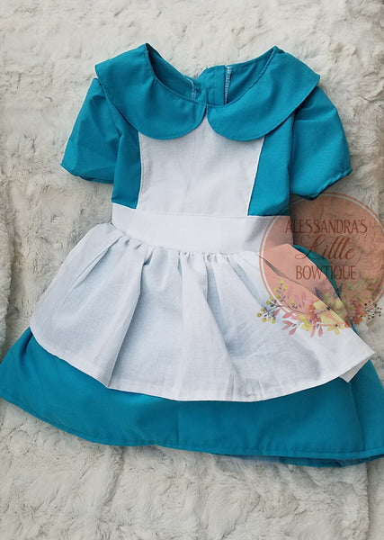 Alice in Wonderland Vintage Dress - AlessandrasLittleBow