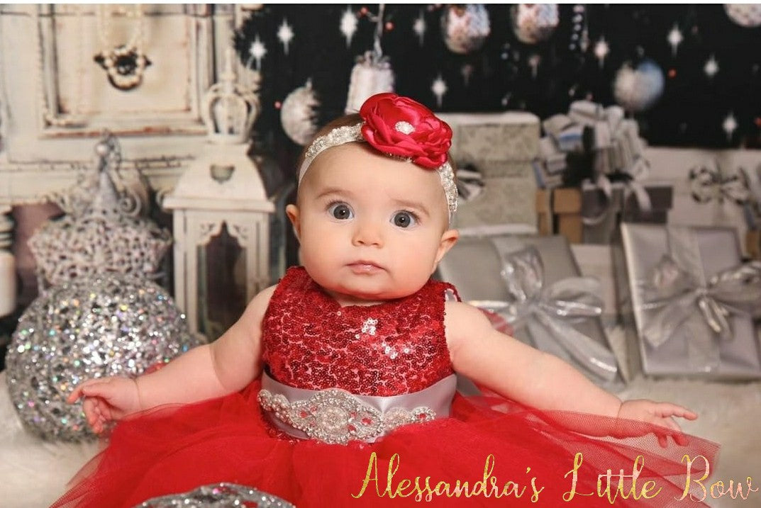 Princess dress in Red - AlessandrasLittleBow