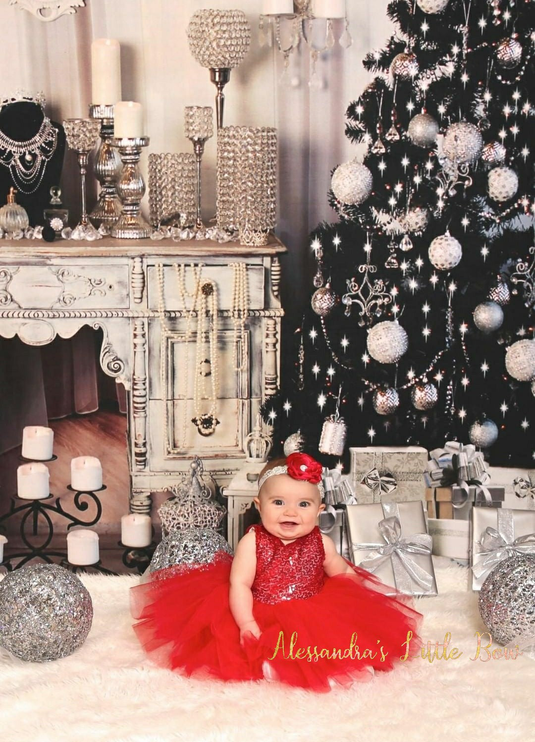 Princess dress in Red - AlessandrasLittleBow