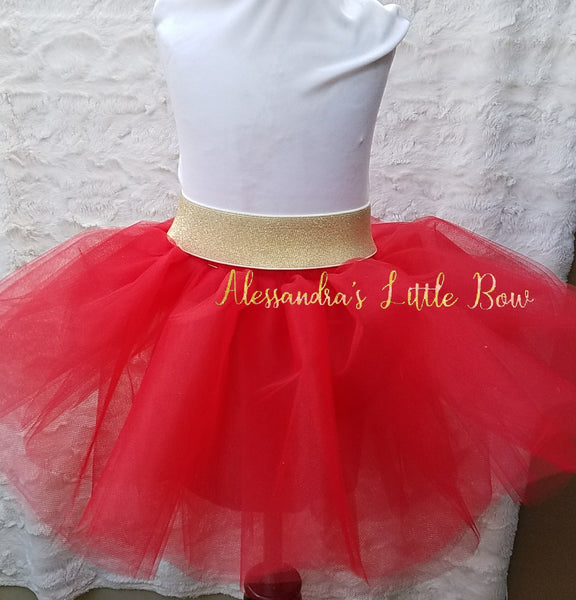 Red Luxury Tutu Skirt - AlessandrasLittleBow