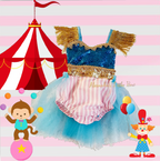 Pink Circus Ring Master Romper - AlessandrasLittleBow