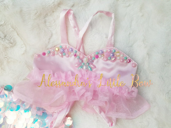 Princess Jewel Mermaid Top - AlessandrasLittleBow