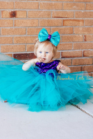 Mermaid Princess dress - AlessandrasLittleBow