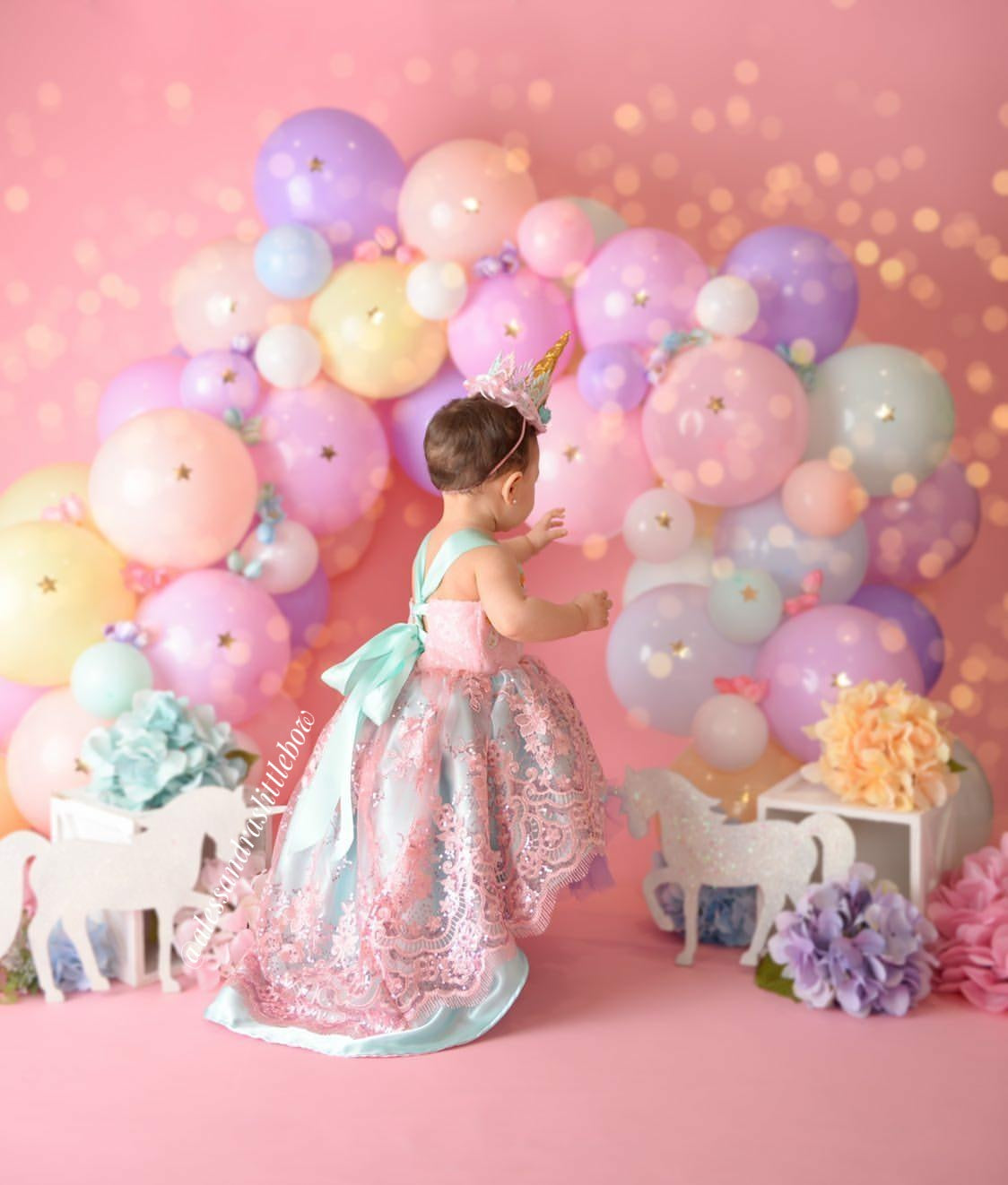 Unicorn Dream High Low Couture Dress - AlessandrasLittleBow