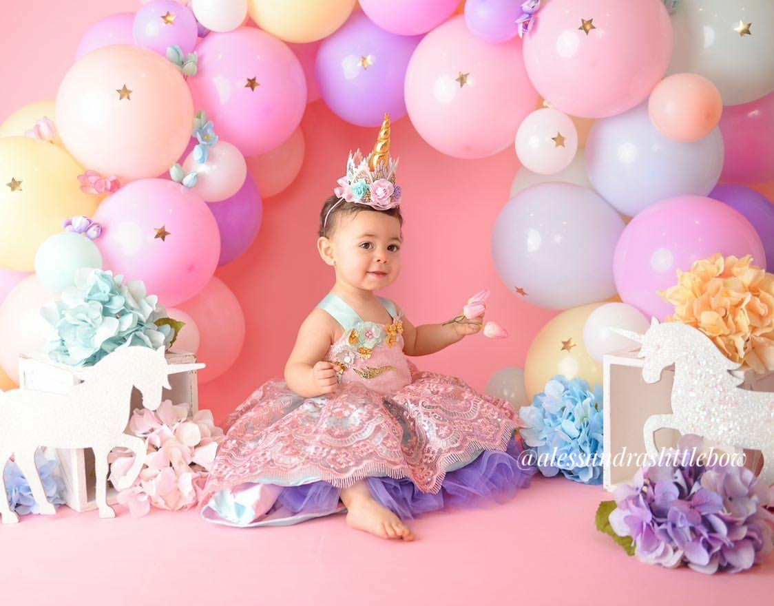 Unicorn Dream High Low Couture Dress - AlessandrasLittleBow