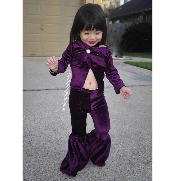 Selena inspired Purple Romper