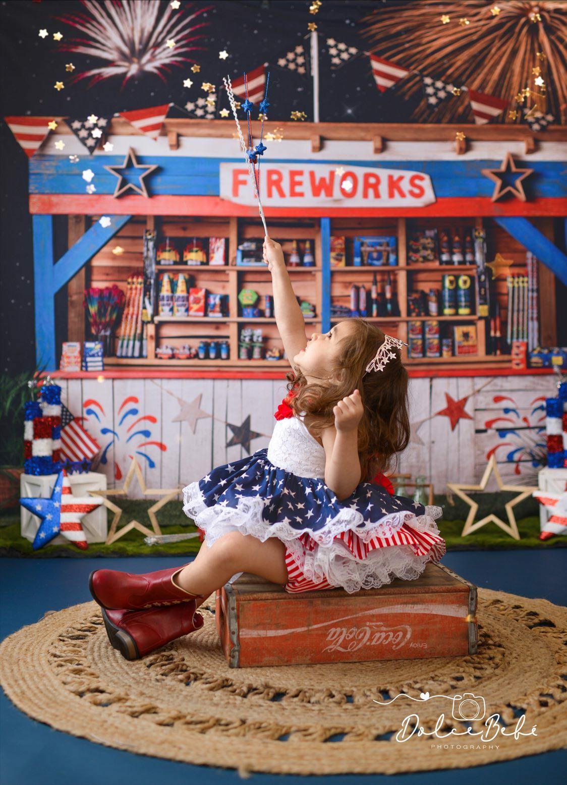 Stars and stripes VINTAGE Dress - AlessandrasLittleBow