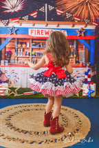 Stars and stripes VINTAGE Dress - AlessandrasLittleBow