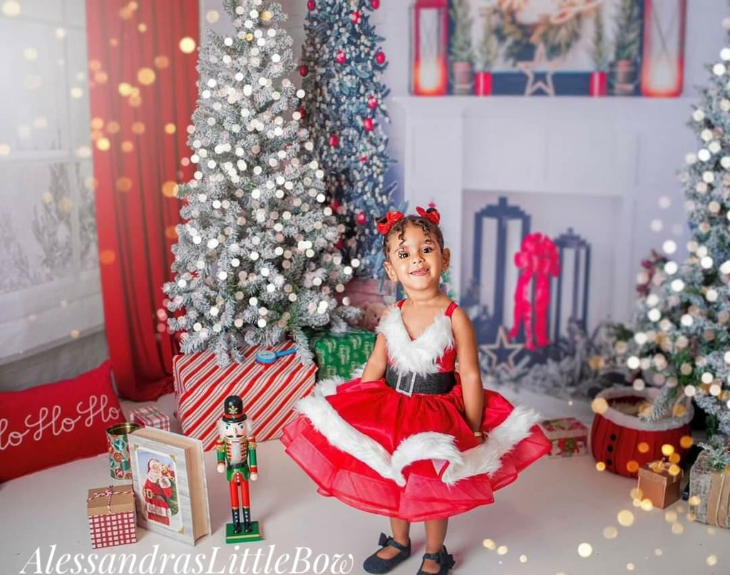 Santa Clause Couture Dress with cupcake skirt