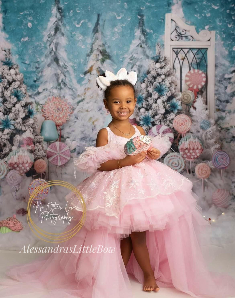 high low princess dress Buy Girls Ruffled High Low Dress