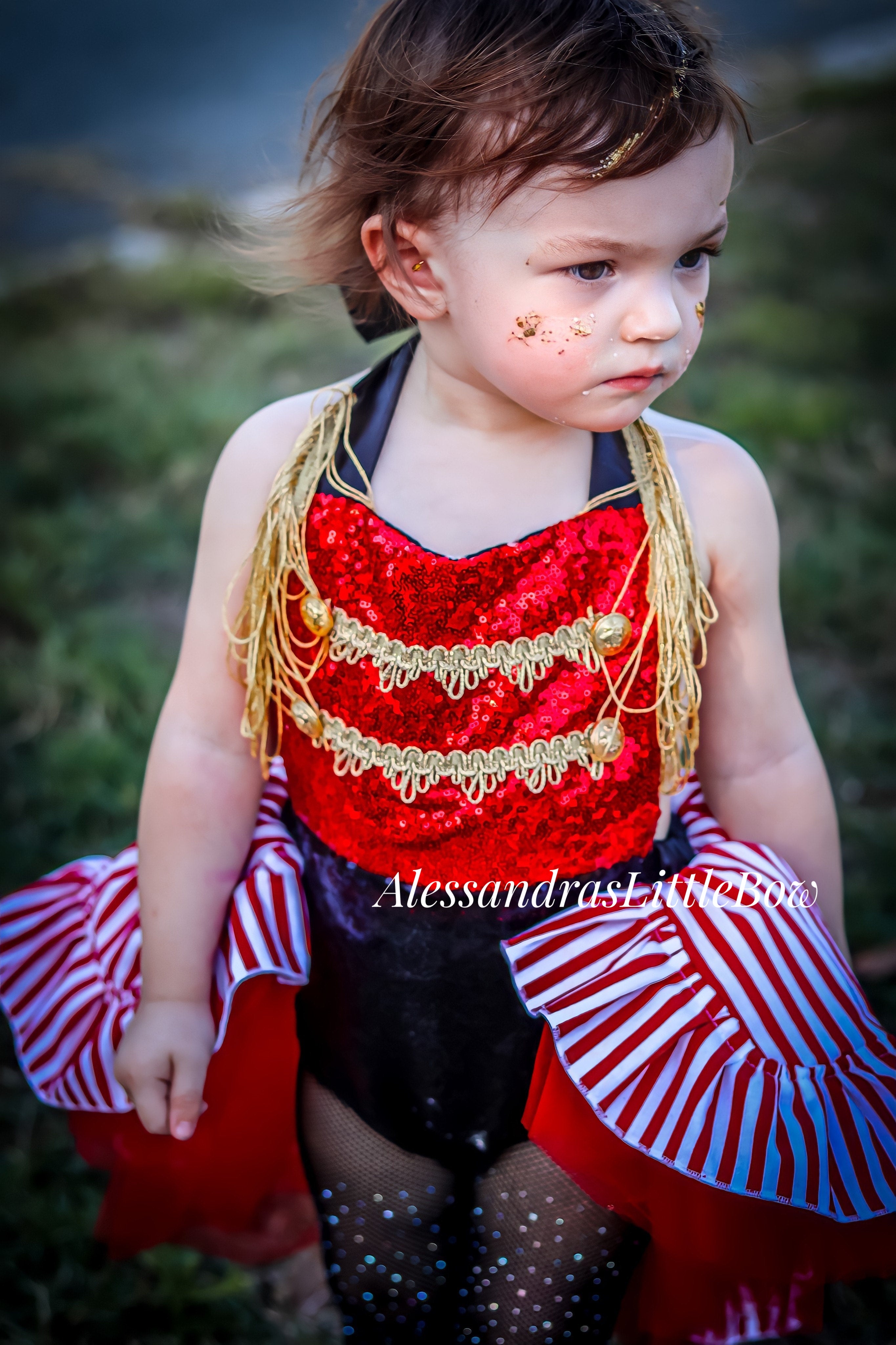 Circus Ringleader high low Romper