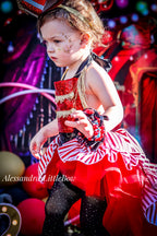 Circus Ringleader high low Romper