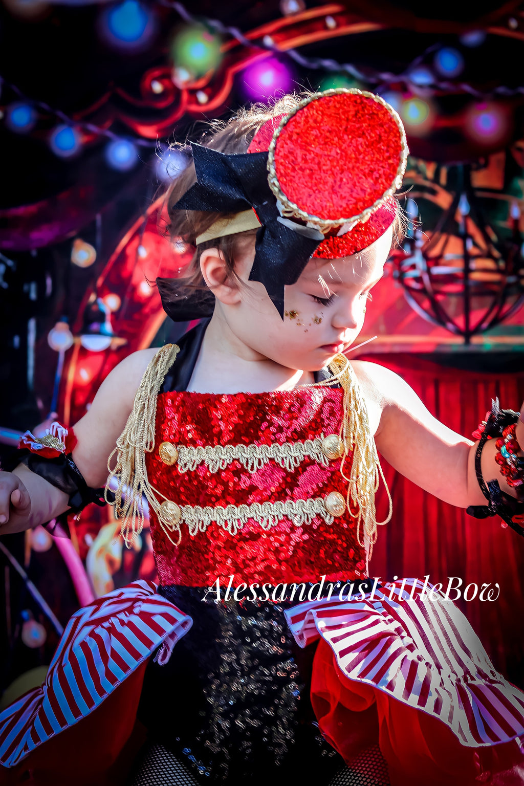 Circus Ringleader high low Romper