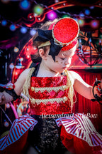 Circus Ringleader high low Romper