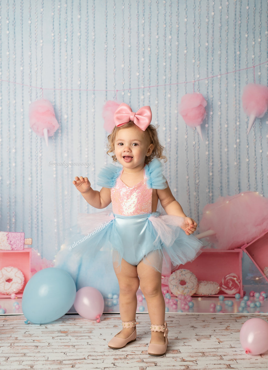 Cotton Candy Tutu Romper - AlessandrasLittleBow