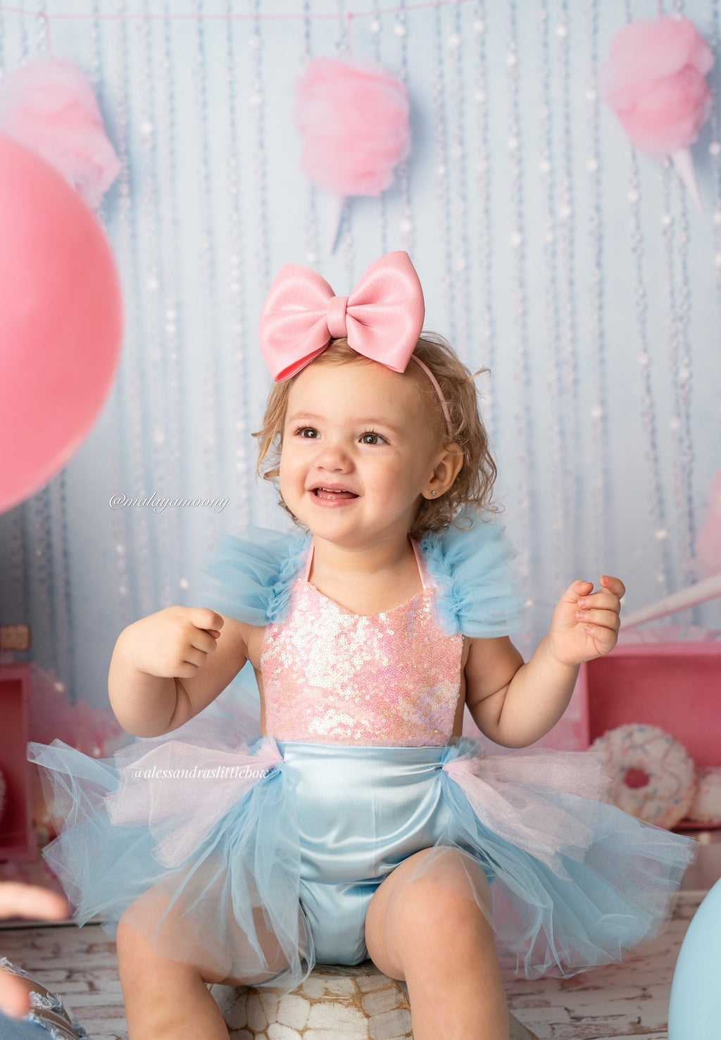 Cotton Candy Tutu Romper - AlessandrasLittleBow