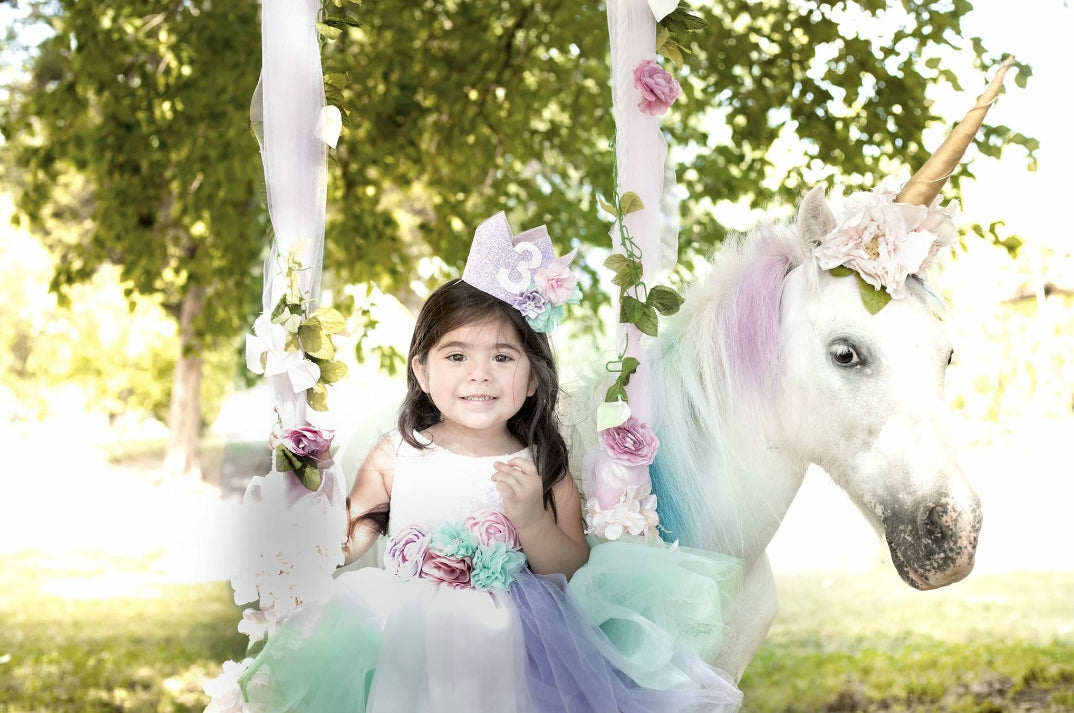Unicorn Princess couture dress - AlessandrasLittleBow