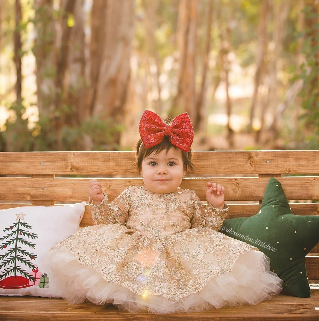 Princess Amber Couture Dress - AlessandrasLittleBow