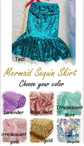 Womens Sequin Mermaid Fishtail Maxi Skirt Fancy Dress Halloween Cospl  Costume | eBay